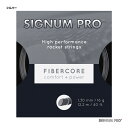 シグナムプロ SIGNUM PRO テニスガット 単張り ファイバーコア（FIBERCORE） 130 シルバー fibercore130