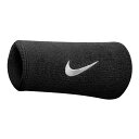 ナイキ NIKE ユニセックス スウッシュ ダブルワイド リストバンド 2個入り BN2094(010)(4)