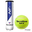 テクニファイバー Tecnifibre テニスボール NFX（エヌエフエックス） 4球入 1缶 TBA4NF1