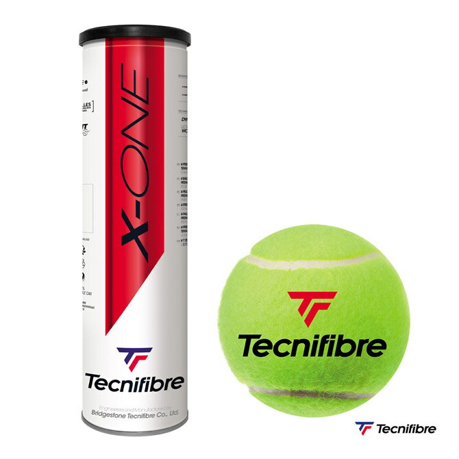 ボール テクニファイバー Tecnifibre テニスボール X-ONE（エックス-ワン） 4球入 1缶 TBA4XE1