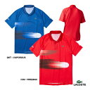 ラコステ LACOSTE テニスウェア メンズ ノバク・ジョコビッチ テニスボールグラフィックウルトラドライポロシャツ DH0853L