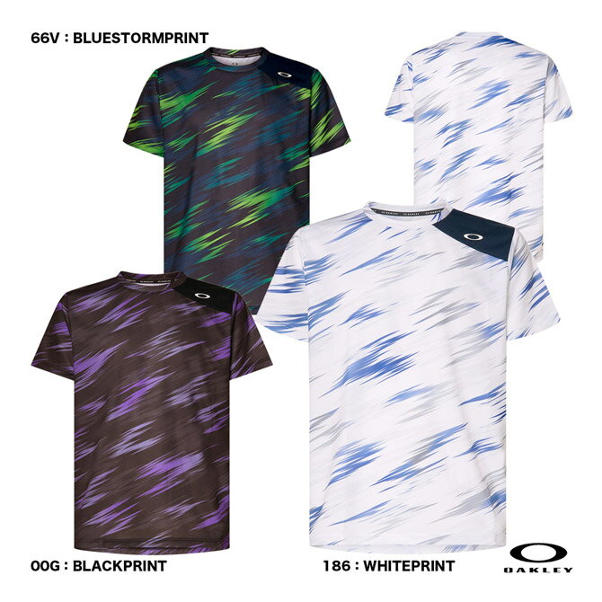 オークリー OAKLEY テニスウェア メンズ SLANT GRAPHIC SS TEE 9.0 FOA406377 1