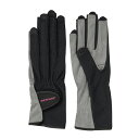 ダンロップ〔DUNLOP〕レディスグローブ【手のひら側穴なし・ネイルスルータイプ】TGG-0117W ブラック