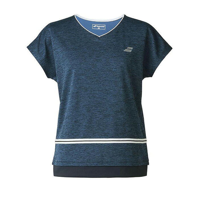 バボラ〔Babolat〕レディース PUREショートスリーブシャツ BWP5576(NV00)