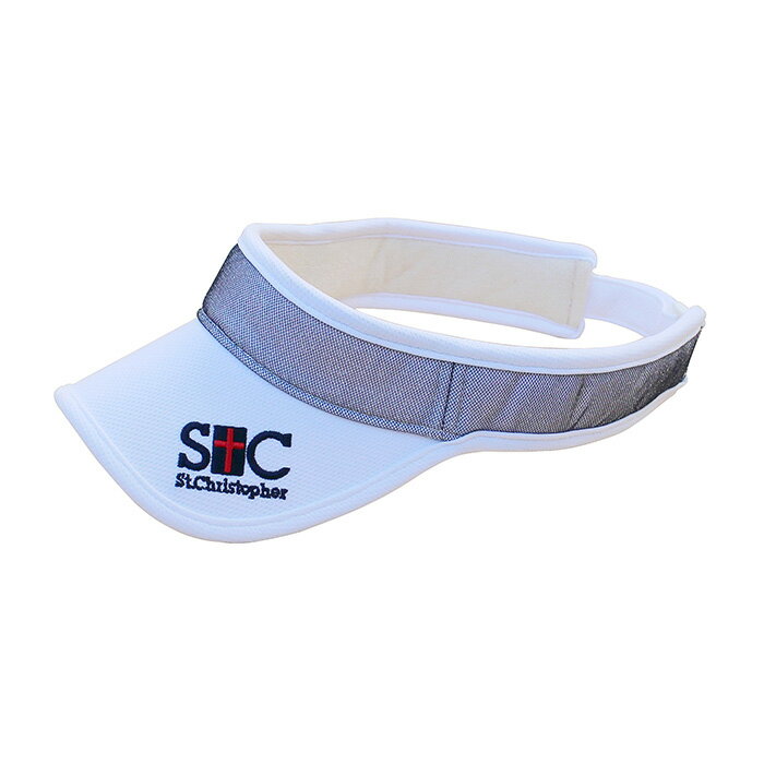 St.christopher〔セントクリストファー〕レディスグリッターレースサンバイザー BDA4730(WH）
