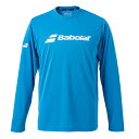 バボラ〔BABOLAT〕メンズ CLUBロングスリーブシャツ BUP4510C(BL00)