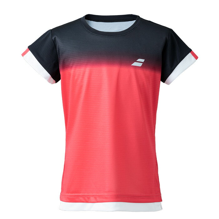 BABOLAT〔バボラ〕ジュニア クラブショートスリーブシャツJR(女の子用) BJG2345C(PK00)