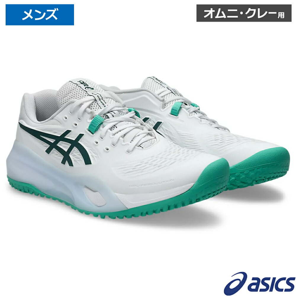 ASICS - アシックス asics ゲルレゾリューション X OC ホワイト/ダークネプチューン / 1041A502-101 オムニ・クレーコート用