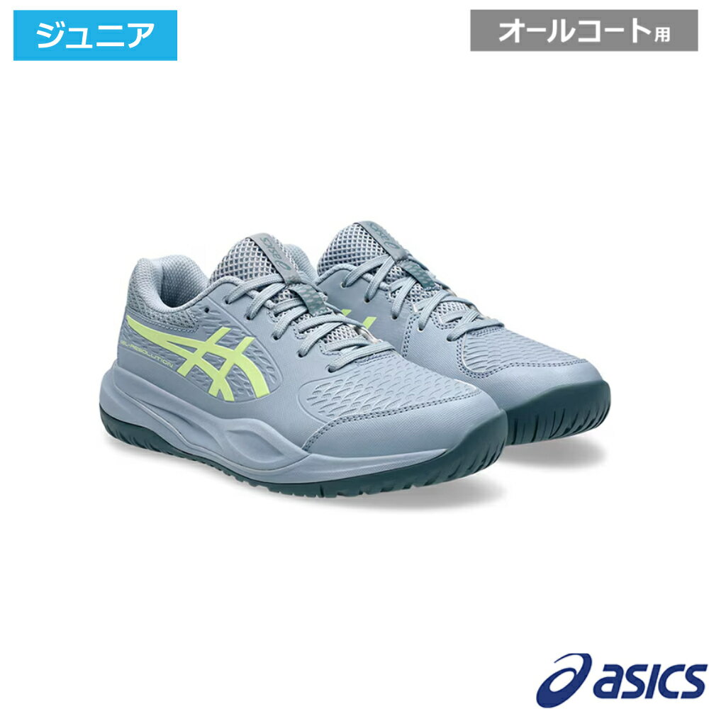 樂天商城 - asics アシックス ゲルレゾリューション X GS グレーブルー/ピスタチオ / 1044A081-402 オールコート用