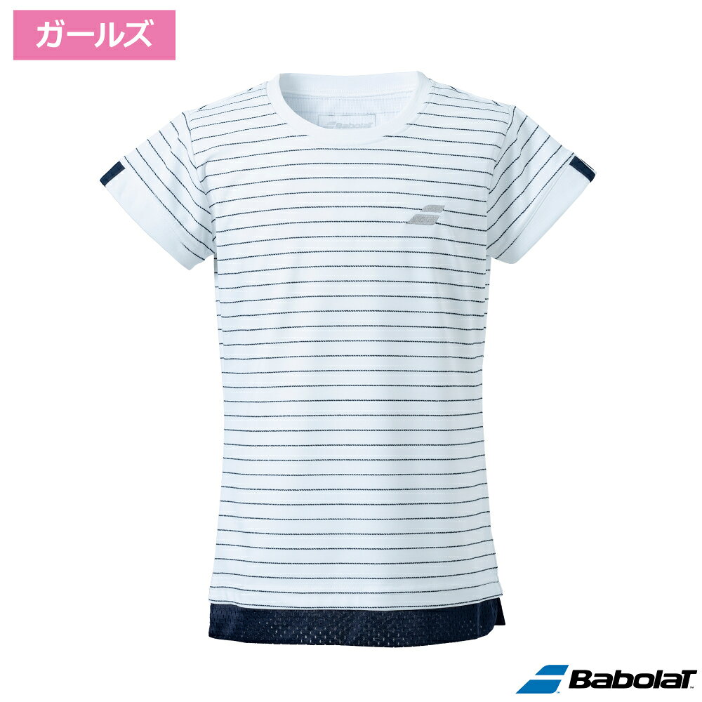 バボラ CLUB ジュニア ゲームシャツ　WH00 / BJG4341C-WH00 ジュニア用ゲームシャツ。 バドミントン公認 ブランド バボラ 素材 STRETCH WOVEN(ポリエステル100%) カラー WH00(ホワイト) 機能 吸水速乾 UV ストレッチ 詳しいサイズ規格表はこちら Babolat / バボラ より速く、より強く、より正確に…。コート上のプレーヤー達のさらなる要求に応えるために、135年もの長い伝統を誇るバボラは、いまだ存在しないものを作り出すことに、その情熱を注いでいます。 商品在庫は実店舗と共有の物ですので、更新が遅れ品切れになっている場合もございます。品切れの際はメーカー取り寄せとなります。メーカも品切れの場合はご注文をキャンセルさせて頂く場合もございますので、その際は御容赦ください。