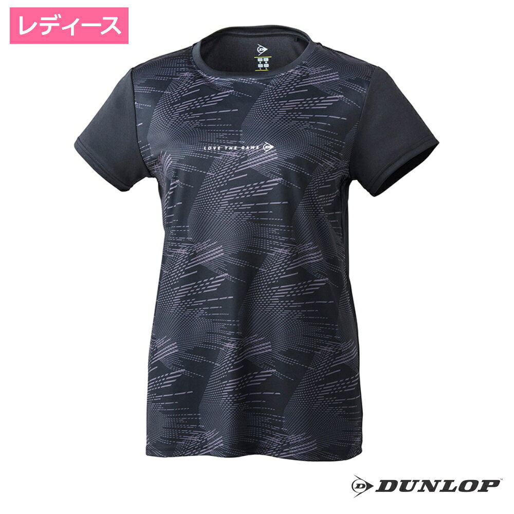 ダンロップ Tシャツ　ブラック / DAL-8521W 【吸水】【速乾】【UV】 フロント面にシーズンテーマのグラフィックを配置したプラクティスシャツ。 ブランド ダンロップ 素材 ポリエステル100% カラー ブラック 機能 吸水、速乾、UV DUNLOP / ダンロップ プレーヤーの多様な要求をかなえるために研究・開発を重ね、より高いパフォーマンスを発揮する商品を生み出しています。 商品在庫は実店舗と共有の物ですので、更新が遅れ品切れになっている場合もございます。品切れの際はメーカー取り寄せとなります。メーカも品切れの場合はご注文をキャンセルさせて頂く場合もございますので、その際は御容赦ください。