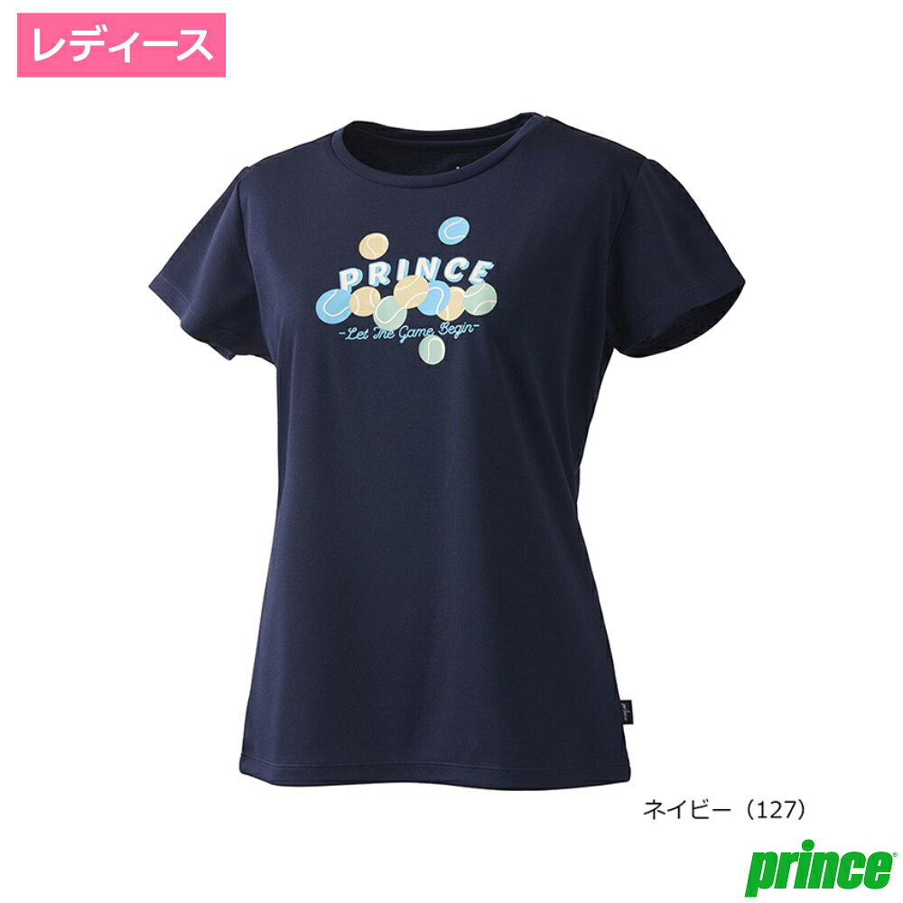 プリンス Tシャツ　ネイビー(127) / WS5074-127 テニスボールとロゴをプリントしたTシャツ。 ブランド プリンス 素材 ソフトメッシュ（ポリエステル85％・ポリウレタン15％）ドライ（ポリエステル100％） カラー ネイビー 機能 吸水速乾・UPF50＋ 詳しいサイズ規格表はこちら Prince / プリンス 人生を豊かに生きるためのスポーツ。それがライフタイムスポーツ。 商品在庫は実店舗と共有の物ですので、更新が遅れ品切れになっている場合もございます。品切れの際はメーカー取り寄せとなります。メーカも品切れの場合はご注文をキャンセルさせて頂く場合もございますので、その際は御容赦ください。