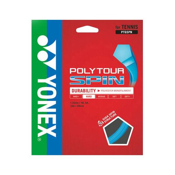 YONEX（ヨネックス） ポリツアースピン 5角形断面でコートに突き刺さるギガスピン。サーモプレストレッチ製法により緩み感が少ない。 こちらの商品はラケットと同時購入する場合の、張り上げ専用ガットです。 単品でのご購入はできませんのでご了承ください。 ブランド YONEX（ヨネックス） ゲージ 1.25 mm 素材 ポリエステル カラー ブルー YONEX（ヨネックス） スポーツの喜びを世界の人々と共感するため、「スポーツごころを世界に」をスローガンに掲げ、独創の技術と最高の製品で世界に貢献することを目指している。