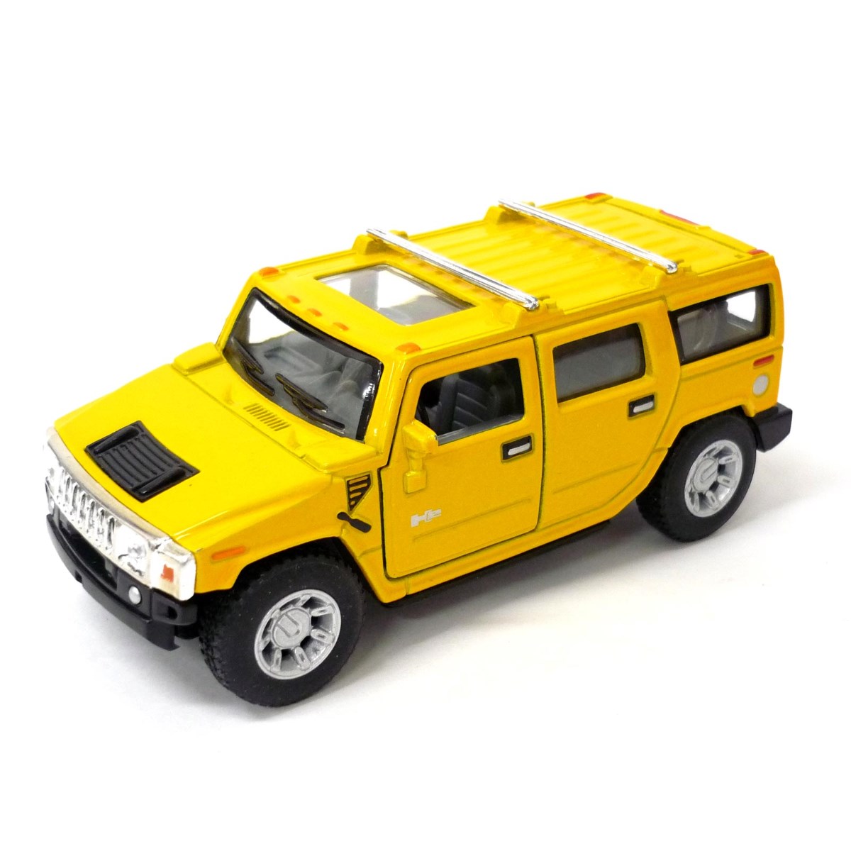 KiNSMART キンスマート プルバックミニカー 1/40 ハマーH2 SUV イエロー 誕生日 クリスマス プレゼント ギフト 200-527