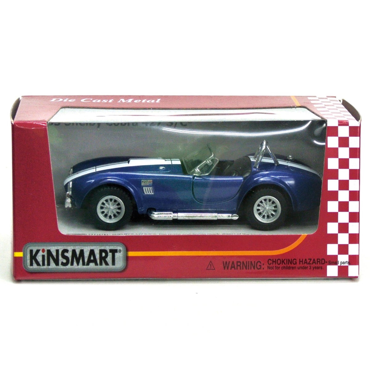 KiNSMART キンスマート プルバックミニカー 32 1956 シェルビー コブラ427 ブルー 誕生日 プレゼント ギフト 200-531  通販