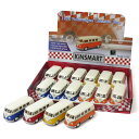 KiNSMART キンスマート プルバックミニカー 1/32 フォルクスワーゲンバス アイボリートップ 4色アソート 12個入りBOX 誕生日 クリスマス プレ...