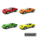 KiNSMART キンスマート プルバックミニカー 1/34スケール ランボルギーニ ミウラ P400 SV 4色セット 誕生日 クリスマス プレゼント ギフト...