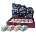 KiNSMART キンスマート プルバックミニカー 1/34 1963 ワーゲンバス Wキャブピックアップ パステルカラー 4色アソート 12個入りBOX 誕生...