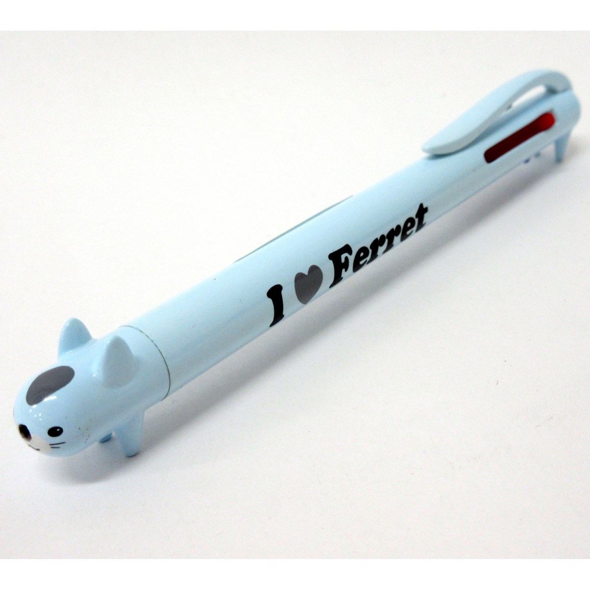 【楽天スーパーSALE・半額】【P5倍】3色ボールペン フェレット アニマル 動物 ファンシー文房具 ビンゴ..