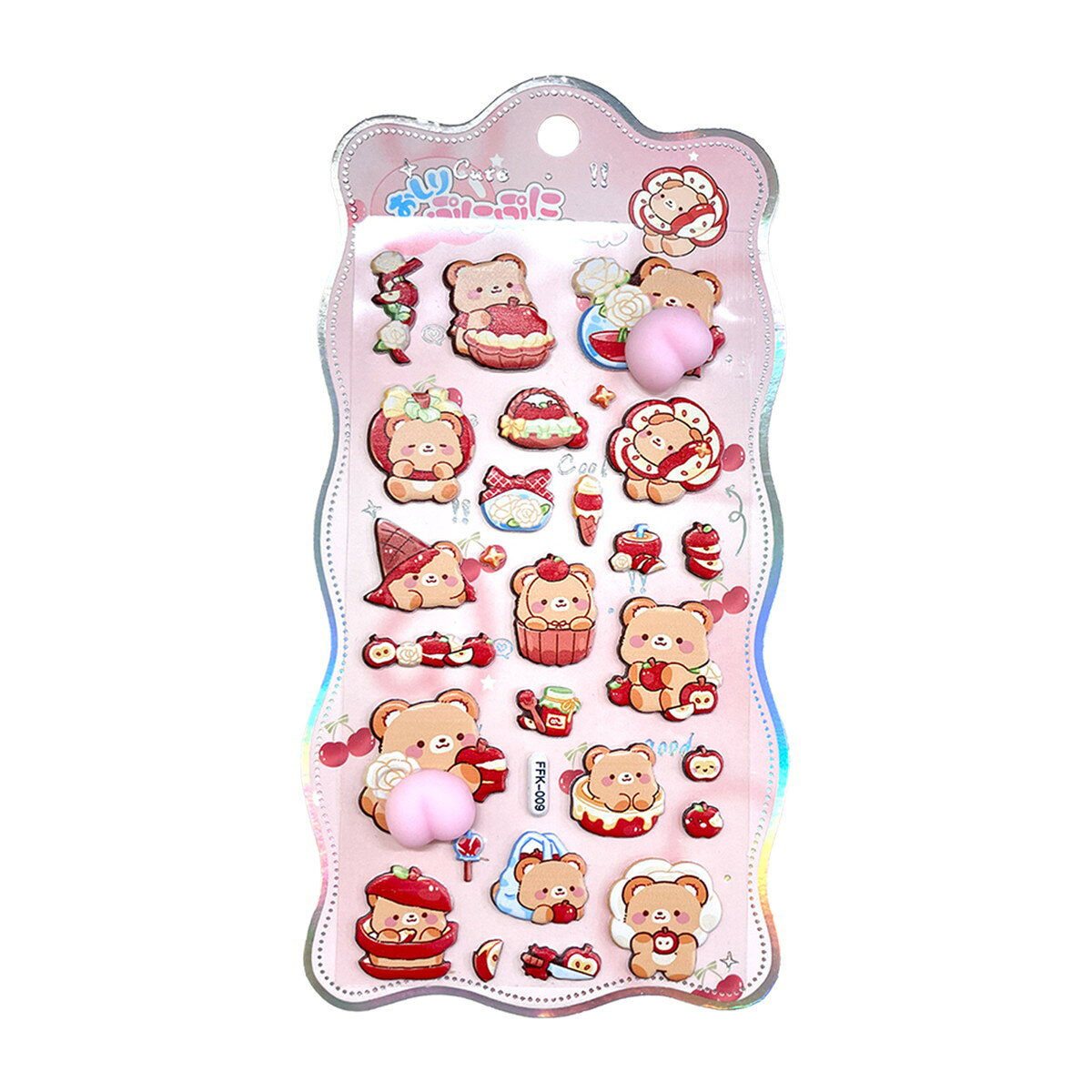 おしりぷにぷにシール 1個 単品 選べる6種 ステッカー デコ シール ぷにぷに スクイーズ かわいい 動物 アニマル 知育 玩具 景品 301-170 tennmayashop-10017837 テンマヤショップ 楽天市場店 サンプル画像3