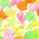 カラー宝石 おもちゃ クラッシュアイス シェル トロピカル 195pcs/1kg 宝石すくい 景品 子供 お祭り 縁日 誕生日 プレゼント ギフト ラッピング可 506-294