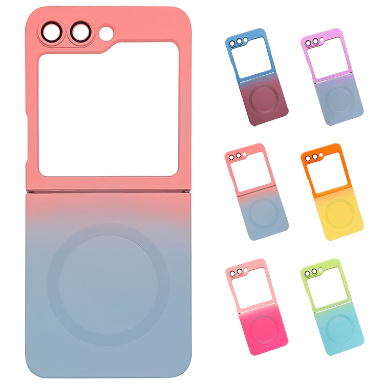 Rakuten - Galaxy Z Flip6 ケース カバー グラデーション ソフトケースシンプル Samsung サムスン ギャラクシー Z フリップ6 アンドロイド 丈夫 おすすめ カワイイ オススメ シンプル  プレゼント ギフト おすすめ おしゃれ スマートフォン/スマホケース/カバー ストラップ穴