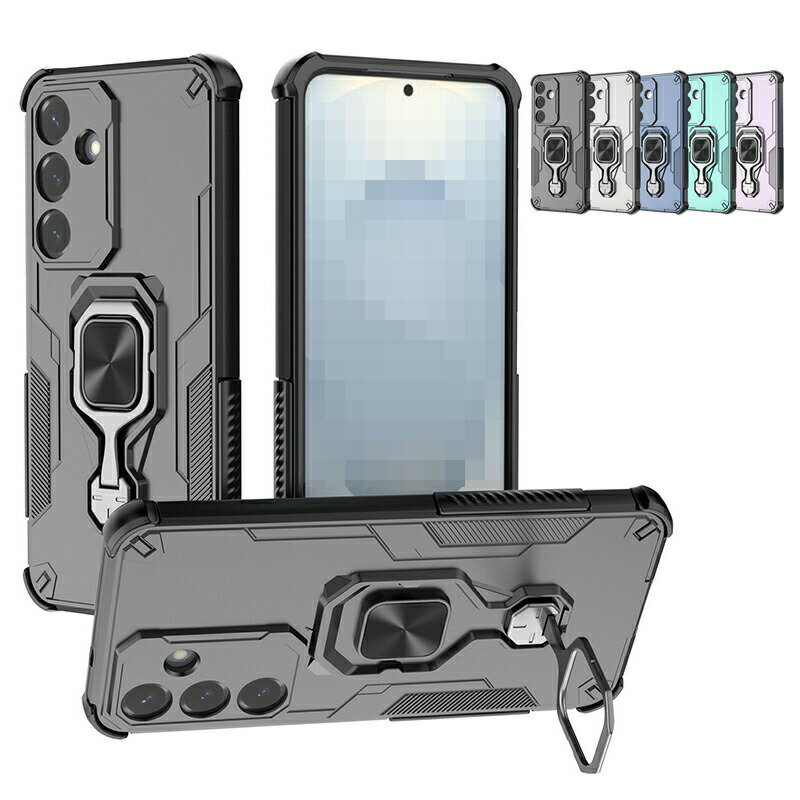 Rakuten - Galaxy A56 5G 耐衝撃 ケース カバー 一体型リング付き スタンド機能 マグネット式車載ホルダー対応 2重構造 おしゃれ Samsung サムスン ギャラクシー A56 5G アンドロイド おすすめ スマートフォンカバー スマホカバー カワイイ カラバリ 耐衝撃ケース