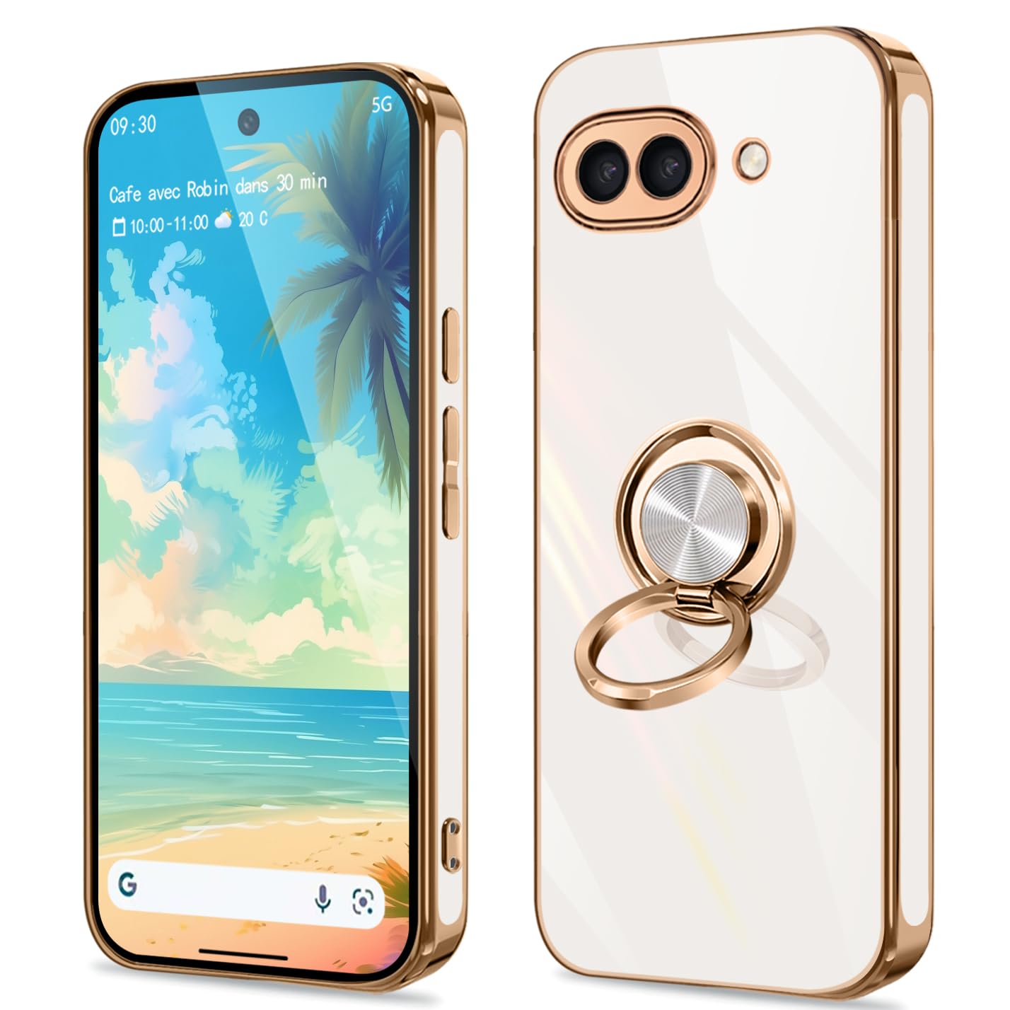 Rakuten - Google Pixel 10 / Pixel 10 Pro ケース リング付き グーグル ピクセル10 カバー リング 耐衝撃 米軍MIL規格取得 カワイイ カラバリ 耐衝撃ケース 傷に強い 丈夫 おすすめ カワイイ オススメ 黄変防止 擦り傷防止 スタンド機能付き 360回転 車載ホルダー