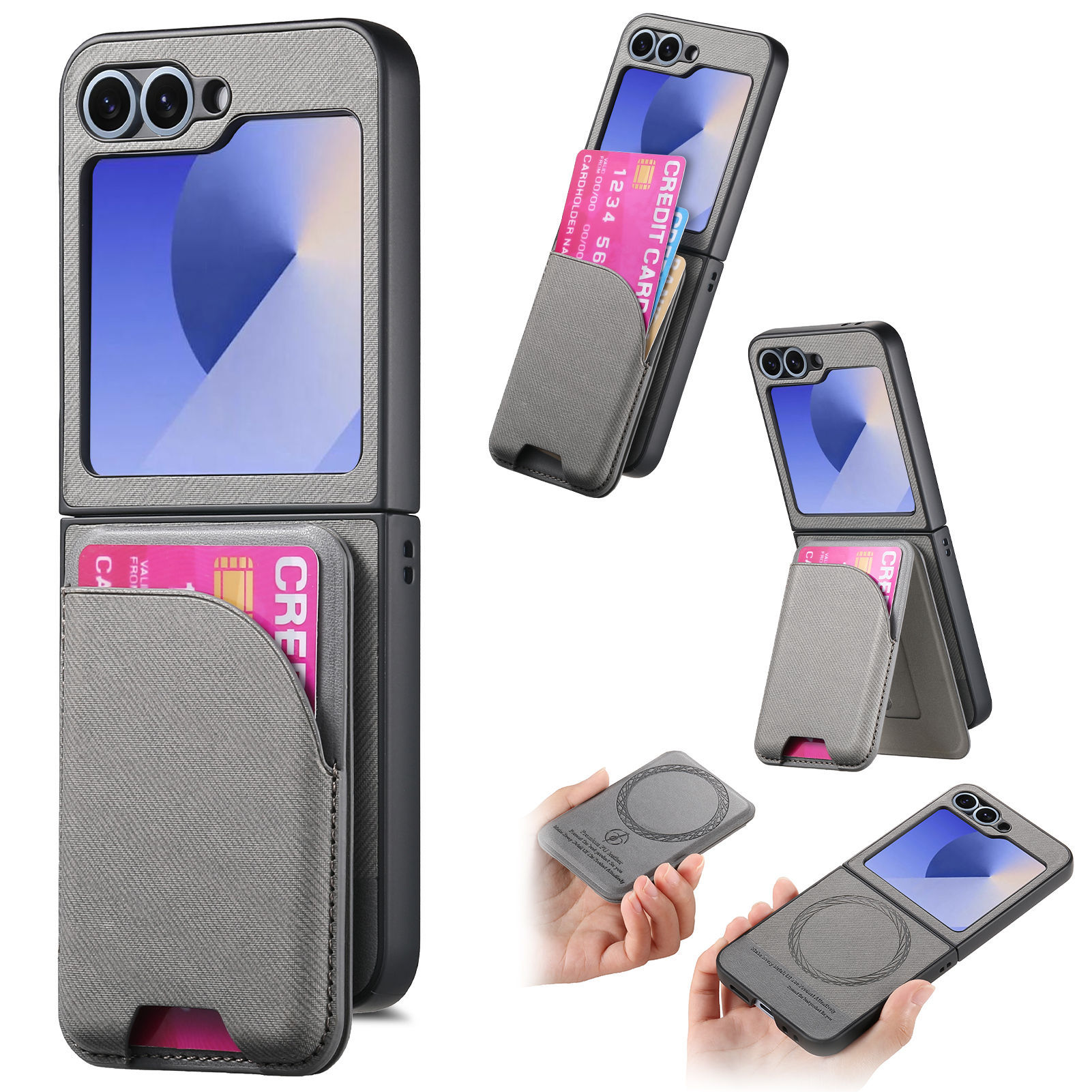 Rakuten - Galaxyzflip7Fe Galaxy Z Flip6 Flip5ケース カード収納 スタンド機能 リング付き マグネット式 スリム レザー調 おしゃれ 落下防止 スマホケーススマートフォンカバー スマホカバー カワイイ カラバリ 耐衝撃ケース 傷に強い 丈夫 おすすめ カワイイ オススメ シンプル