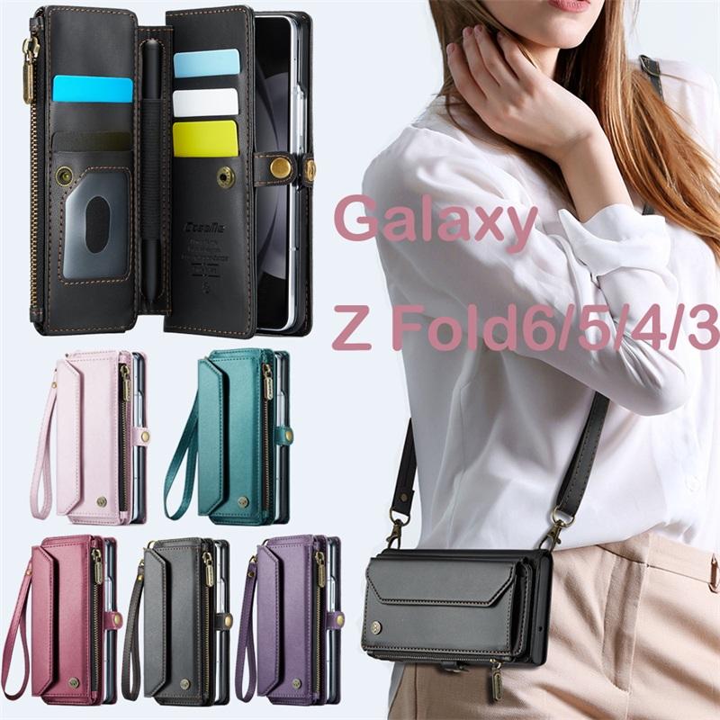 Rakuten - galaxy Z Fold7 手帳型ケース ショルダー galaxy z fold5ケース カード収納 小銭入れ galaxy z fold4 ケーススマートフォンカバー スマホカバー カワイイ カラバリ 耐衝撃ケース 傷に強い 丈夫 おすすめ カワイイ ハンドストラップ付き zfold3 ケース 肩掛け お財布