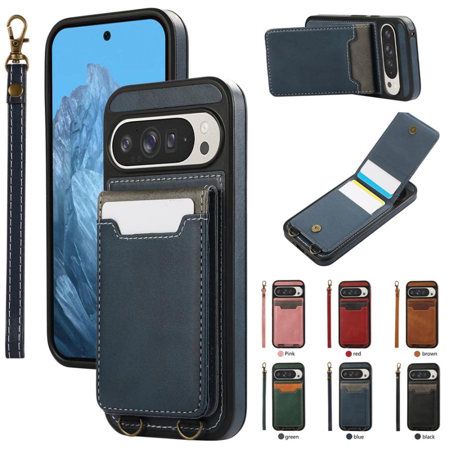 Rakuten - google Pixel 10ケース pixel 9 ケース カード収納 背面 google pixel 9 pro スマートフォンカバー スマホカバー カワイイ カラバリ 耐衝撃ケース 傷に強い 丈夫 おすすめ ケース ストラップ付き google pixel 9 pro xl ケース googleピクセル8 ケース piexl8pro 耐衝撃