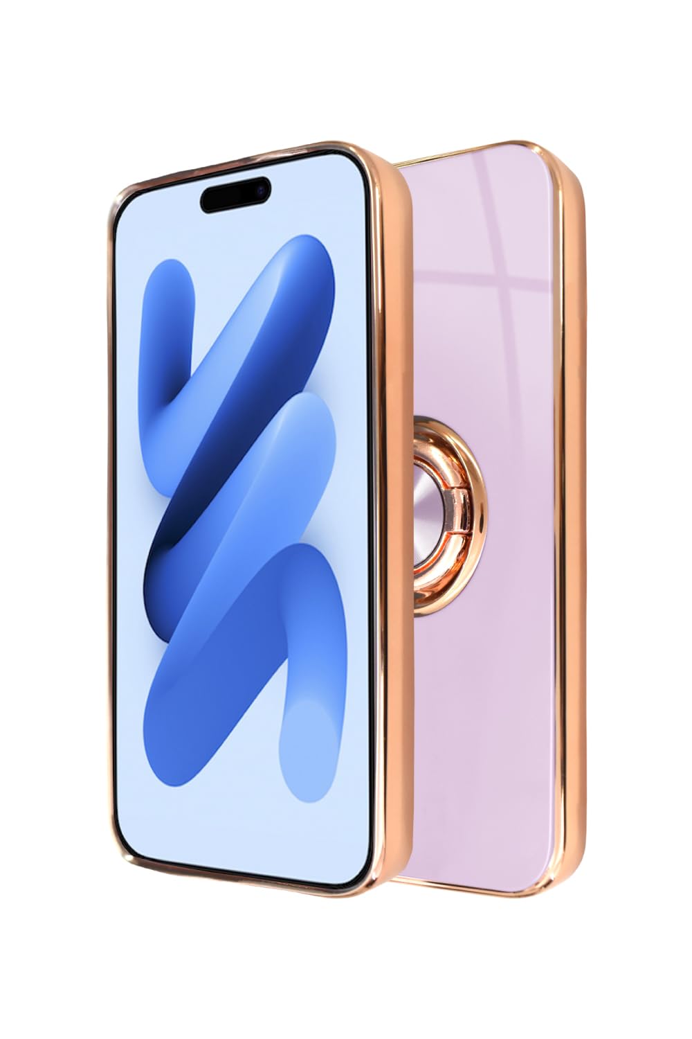 Rakuten - シズカウィル iPhone Air スマホケース スマホリング グリッティア リング付きケース ラベンダー 1個入り スマートフォンカバー スマホカバー カワイイ カラバリ 耐衝撃ケース 傷に強い 丈夫 おすすめ カワイイ オススメ シンプル  プレゼント ギフト