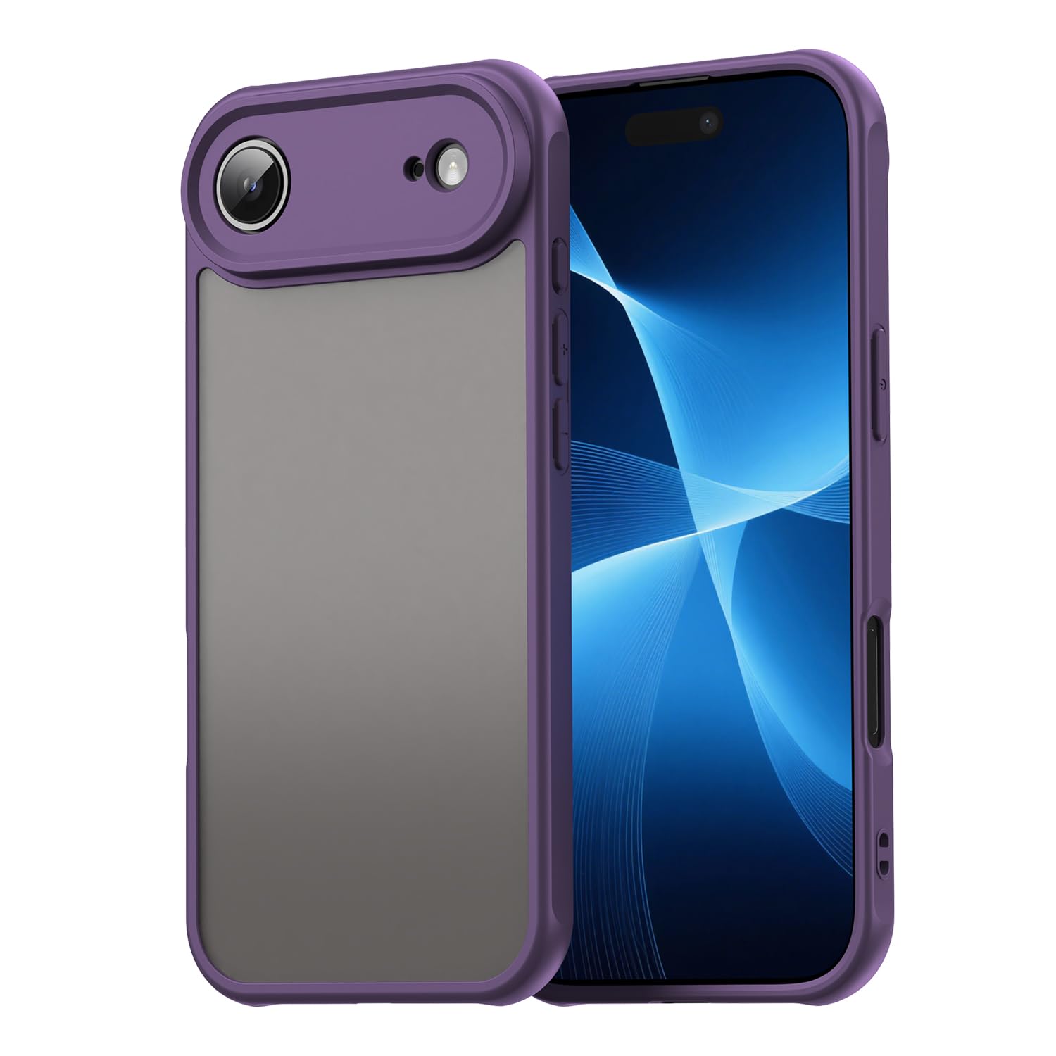 Rakuten - 対応 Phone 17（2025） 用の ケース 17 用の 携帯ケース 薄型 phone17 用の スマホケース PC背面TPUバンパー 半透明背面 米軍MIL規格 指紋防止 黄変防止 抗菌加工 擦り傷防止 落下防止 衝撃吸収 耐衝撃 レンズ保護 耐久性 保護カバー グリーン スマホカバー カワイイ