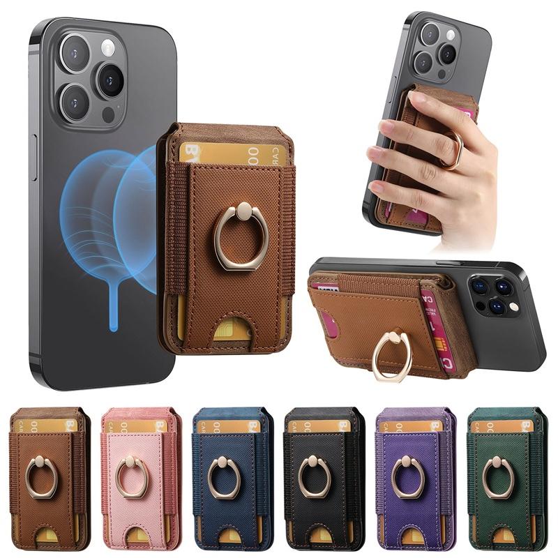 Rakuten - スマホ カードケース Magsafe対応 磁気ウォレット カード3枚収納可能 定期入れ マグセーフ カードケース リング付 スタンド機能 iPhone17 16 15 14 13 12シリーズ対応 スマートフォンカバー スマホカバー カワイイ カラバリ 耐衝撃ケース 傷に強い 丈夫 おすすめ
