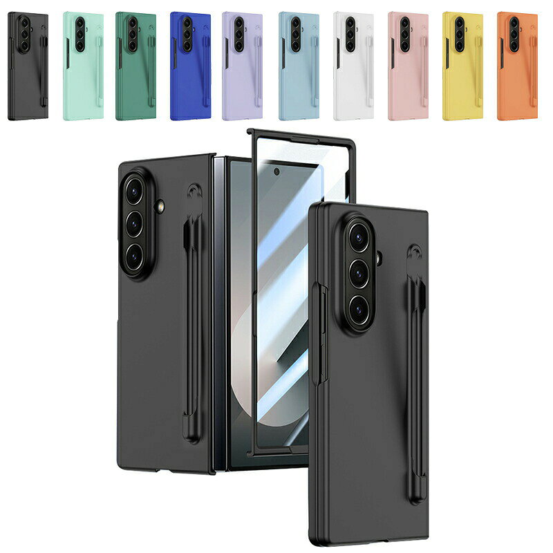 Rakuten - Galaxy Z Fold7 クリア ケース カバー 折りたたみ型 クリア 透明 強化ガラスフィルム付き 強化ガラス+プラスチック 前面強化ガラス ハードケース ペン収納 シンプル 可愛い お洒落 Samsung サムスン ギャラクシー Z フォールド7 保護ケース アンドロイド おすすめ おしゃれ