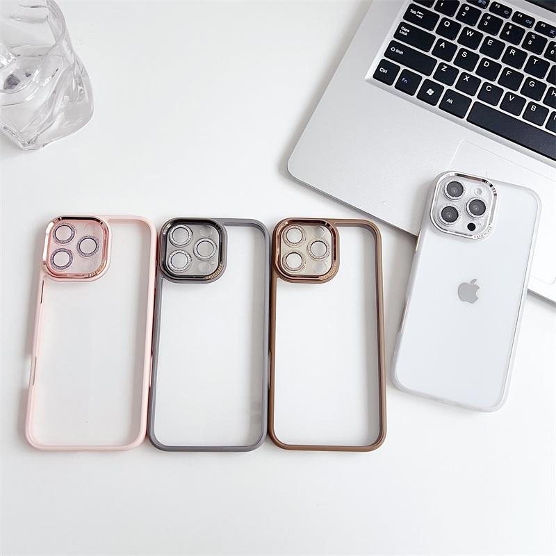 Rakuten - iphone16pro ケース クリア iphone16 16plus 16promax ケース カメラレンズ保護フィルム付き 透明 iphone15 ケース iphone15pro iphone14 14pro iphone13 薄型 カワイイ カラバリ 耐衝撃ケース 傷に強い 丈夫 おすすめ カワイイ オススメ シンプル  プレゼント ギフト