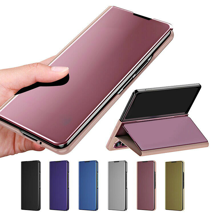 Galaxy Z Fold7 ケース 手帳型 カバー 液晶保護パネル付き 半透明 スタンド機能 折りたたみ型 二つ折り メッキ PUレザー Samsung サムスン ギャラクシー Z フォールド7 アンドロイド 手帳型PUレザーケース/カバー おすすめ おしゃれ