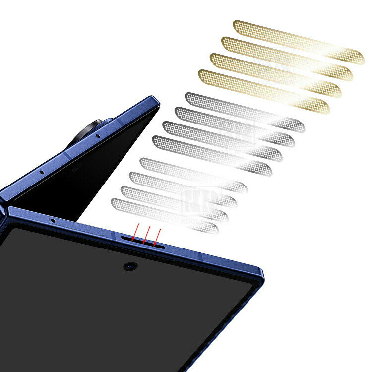 Rakuten - Galaxy Z Fold 7 / 6 / 5 / 4 / 3 スピーカー カバー ダストガード 4枚入り スピーカー保護 ネット マイクロフォン ガードカバー スピーカー ダストガード ガードカバー スピーカー 吸着 ほこり ゴミ 金属 防塵 粉塵防止 Samsung サムスン ギャラクシー Z フォールド7 6 5 4