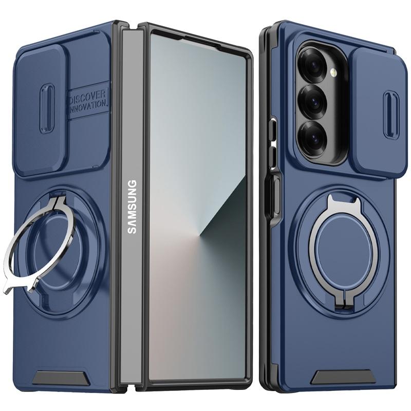 Rakuten - galaxy z fold6 ケース リング 360度回転スタンド ギャラクシーZ フォールド6 カバー スマートフォンカバー スマホカバー カワイイ カラバリ 耐衝撃ケース 傷に強い 丈夫 おすすめ カワイイ スライド式カメラカバー ギャラクシー z fold6 ケース 縦横両対応 耐衝撃