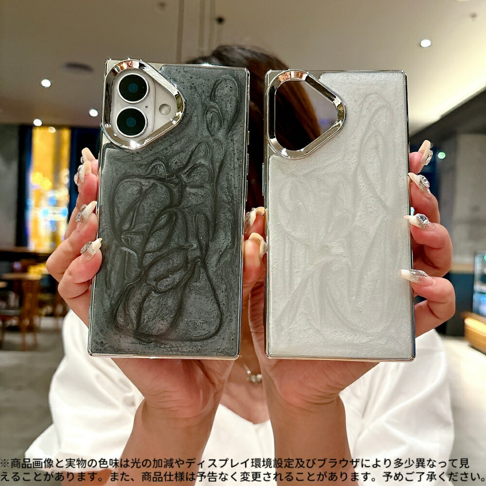Rakuten - iPhone17メタリックマーブル電鍍ケース ‧ 独特なマーブル模様デザイン ‧ 鏡面ゴールド縁取り仕上げ ‧ 高級感のある耐衝撃カバー ‧ TPU＋PCハイブリッド構造 ‧ シンプルモード系スタイル スマートフォンカバー スマホカバー カワイイ カラバリ 耐衝撃ケース 傷に強い