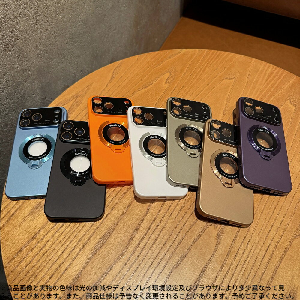Rakuten - iPhone17 / 17 Pro / 17 Pro Max ホイールスタンド付きケース ‧ レーシングホイールデザイン ‧ メカニカルメタリック仕上げ ‧ カメラ全面保護構造 ‧ 指掛け兼用回転スタンド搭載 ‧ スリム軽量耐衝撃ハードカバー ‧ 全7色展開 スマートフォンカバー スマホカバー カワイイ
