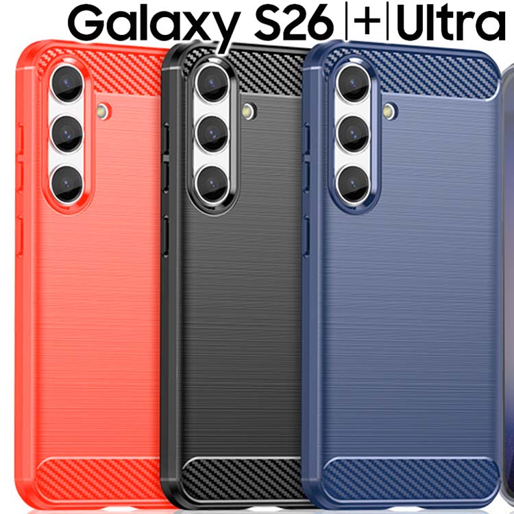 Rakuten - Galaxy S26 ケース S26+ Ultra カーボン調 TPU スマホ カバー ソフトケース 薄型 さらさら ケース シンプル スマホケース SC-51G SCG36 SC-52G SCG38 SC-53G SCG37 ギャラクシーs26 s26 プラス s26ウルトラ サムスン