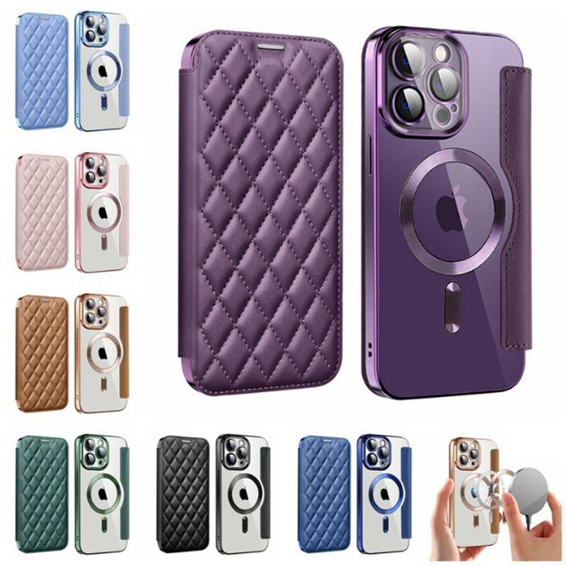Rakuten - MagSafeケース 手帳型 iphone16/16E/16plus/ 16promaxカード収納 iphone15pro ケース レンズ保護フイルム一体型 iphone14 13