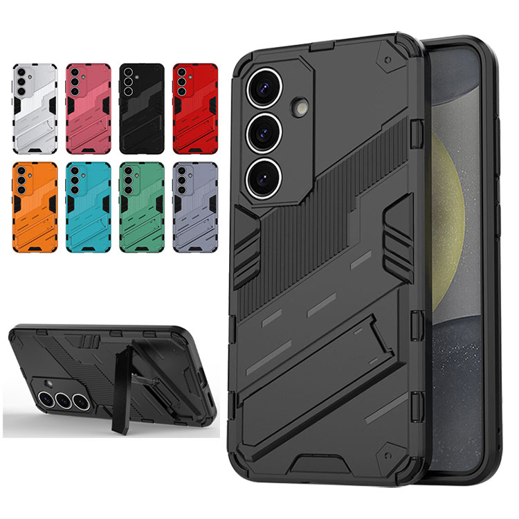 Galaxy S25 ケース 耐衝撃 S25+ S25 Ultra カバー TPU+プラスチック 2重構造 スタンド機能 ストラップホール付きハードケース耐衝撃ケース 傷に強い 丈夫 オススメ かわいい 人気 Samsung サムスン ギャラクシー S25/S25 プラス/S25 ウルトラ アンドロイド おすすめ おしゃれ