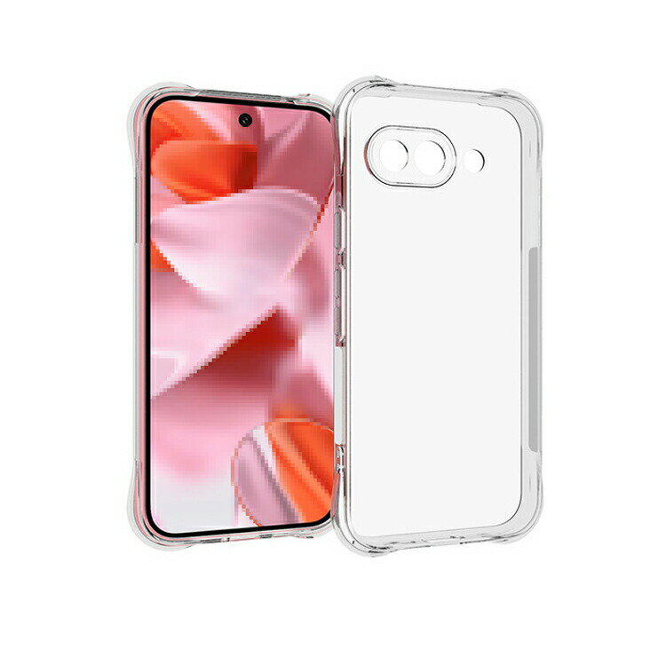 Pixel9a クリア ケース 耐衝撃 カバー クリア 透明 TPU ソフトケース 角 保護 コーナーバンパー ストラップ穴 衝撃吸収 カバー 傷に強い 丈夫 オススメ かわいい Google グーグル ピクセル9a アンドロイド おすすめ おしゃれ スマートフォン/スマホケース/カバー