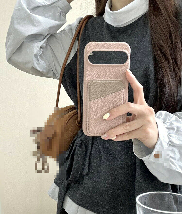 Pixel9a ケース カバー PUレザー カード収納 背面PUレザーケース Google カワイイ カラバリ オススメ かわいい グーグル ピクセル9a アンドロイド 大人かわいい おすすめ おしゃれ スマホカバー 耐衝撃 カラバリ 韓国 耐衝撃ケース 傷に強い 丈夫 オススメ かわいい 人気 - 3