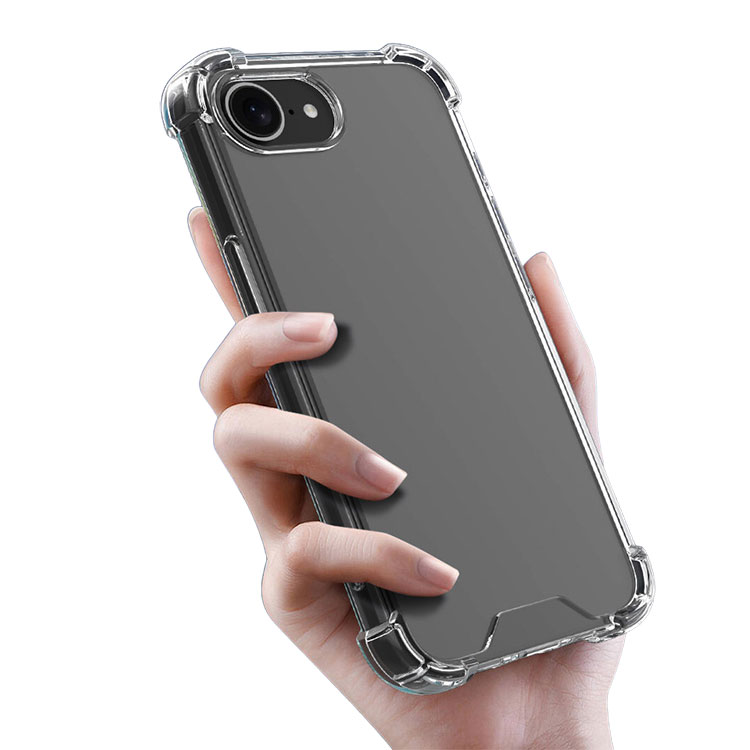 Rakuten - iPhone16e ケース 耐衝撃 カバー カメラ保護あり 透明 マット TPU ソフトケース 角 保護 コーナーバンパー ストラップ穴 Apple カワイイ おすすめ カワイイ オススメ シンプル  プレゼント ギフト アップル アイフォン 16e おすすめ おしゃれ スマートフォンケース/カバー