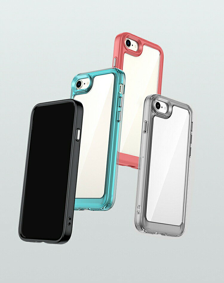 iPhone SE クリア ケース 第4世代 カバー カメラ保護あり クリア 透明 TPU+シンプル 丈夫 オススメ TPU+プラスチック かわいい 人気 プレゼント ギフト ストラップ穴 耐衝撃ケース Apple アップル アイフォン SE4 2025年モデル おすすめ おしゃれ アイホン アイフォーン - 2