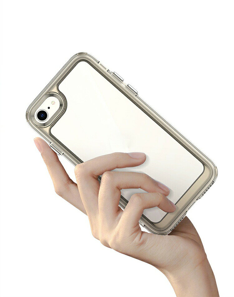 iPhone SE クリア ケース 第4世代 カバー カメラ保護あり クリア 透明 TPU+シンプル 丈夫 オススメ TPU+プラスチック かわいい 人気 プレゼント ギフト ストラップ穴 耐衝撃ケース Apple アップル アイフォン SE4 2025年モデル おすすめ おしゃれ アイホン アイフォーン - 3