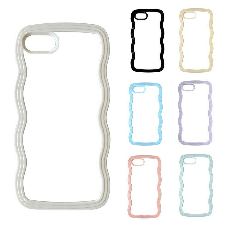 Rakuten - iPhone16e クリア ケース ウェーブ 波型 なみなみ カバー背面透明 TPU ソフト ケース 波状 ストラップ穴 可愛い お洒落 シンプル カワイイ オススメ シンプル  プレゼント ギフト Apple アップル アイフォン 16e おすすめ スマートフォン/スマフォ/スマホケース/カバー